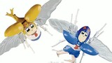 富士美模型 自由研究系列 x POP TEAM EPIC 独角仙POP子＆锹形虫PIPI美 4,950円 8月发售 
