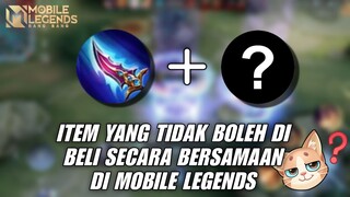 ITEM YANG TIDAK BOLEH DI GABUNGIN DI MLBB