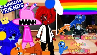 🔥🌈Rainbow friends🔴🟠🟢🟣🔵react to Roblox🌈💦 (gacha club) part 10 special ⚡️✨🔥🌈 AU 💦