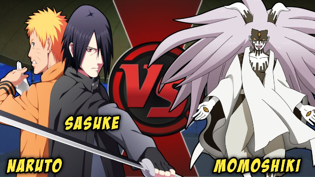 Jon on X: Naruto e Sasuke vs Momoshiki, diferenças entre o filme