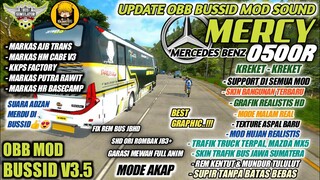 UPDATE OBB MOD SOUND MERCY O500R KREKET BUSSID V3.5 | MARKAS - MARKAS BARU | BUS SIMULATOR INDONESIA