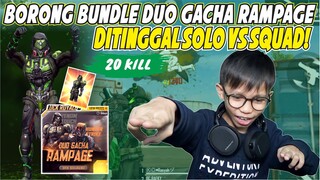 MAMPUS SOLO VS SQUAD AUTO KILL 20! GA ADA OBAT EMANG BUNDLENYA! - GARENA FREE FIRE INDONESIA