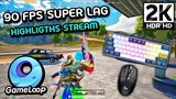 90 FPS Super Lag 🤣 | PUBG MOBILE 2.7 Emulator Gameloop 7.1 2023 (Highligths Stream)