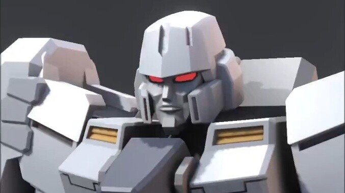 Detail kepala Megatron Gundam juga ada di seri Transformers