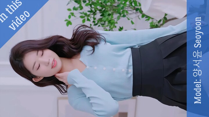 [4K룩북] 놀라운 모델 양서윤 Seoyoon 멋진 블랙 스커트 룩북