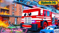 Hero Cars City (Episode 34) Fiery Fishing Was Accident