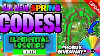 ALL NEW *PORTAL* UPDATE 2 OP CODES! | Roblox Elemental Legends 2021