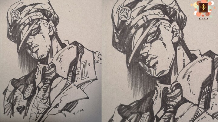 [Fanmi Art Painting] [Sketch] JOJO-Guess who I drew today?