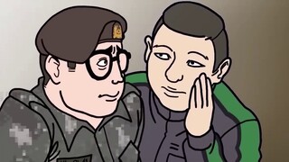 South Korea's creative animated short film, the daily life of new soldiers, even the second generati
