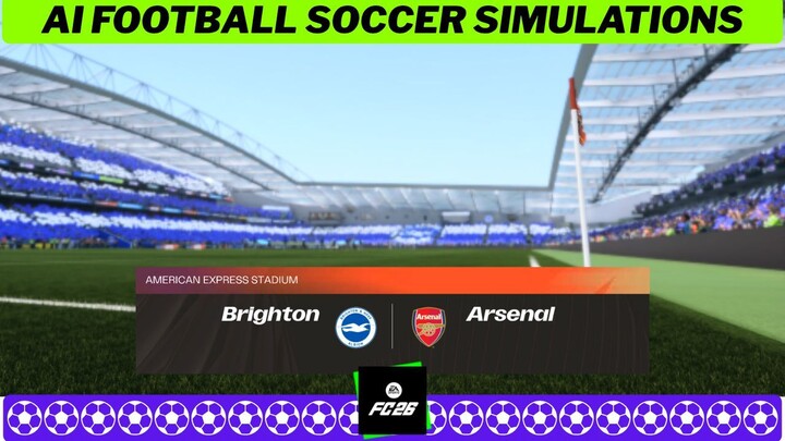 Brighton & Hove Albion WFC vs Arsenal W.F.C. ⚽ Women's Super League 2026 27 Matchday 1 Simulation