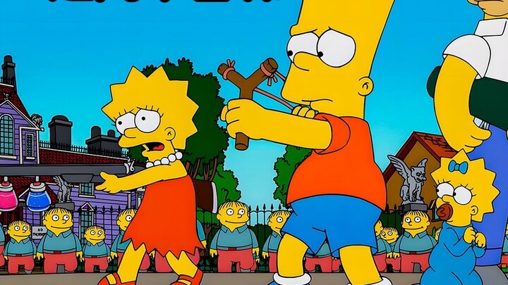 [Nannan] The Simpsons' robot, Homer and his family escaped from Springfield and were surrounded half
