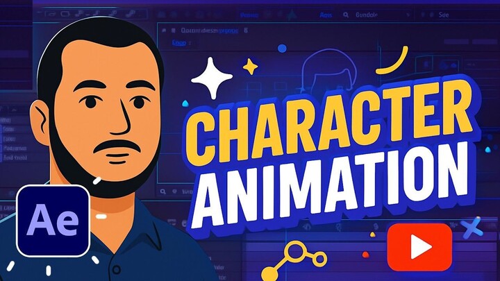 2D Character Face Controller and Lip-Sync Animation in After Effects Tutorials