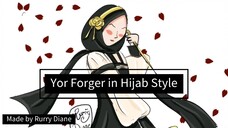 Yor Forger in Hijab Style ~Faceless Art Speedpaint