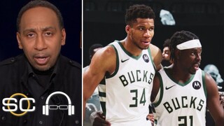ESPN reacts to Giannis and Jrue Holiday lead the Bucks to a HUGE road win over Celtics in Game 1