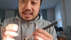 ASMR EATING SOUNDS - DUTCH LIQUORICE CANE CANDY + AIR TRACING YOUR FACE & MY FACE