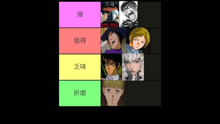 排名！剑风传奇！最好的动漫剧集！