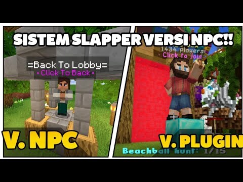 Cara membuat sistem SLAPPER Back to lobby di WORLD MCPE (No Mod/Plugin)