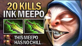 Ink Meepo with 20 Kills Dota2 7.22