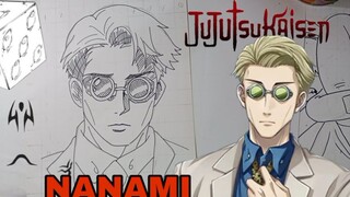 menggambar anime jujutsu kaisen, nanami