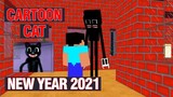 Monster School : CARTOON CAT NEW YEAR 2021 WITH MONSTER SCHOOL - Minecraft Animation