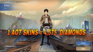 I SPENT 4,575 DIAMONDS AT ATTACK ON TITAN DRAW EVENT 2024