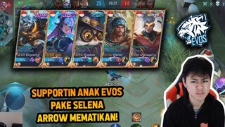 JADI SUPPORT BUAT ANAK EVOS LEGENDS PAKE SELENA ! ARROW AUTO LOCK CORE - Mobile Legends