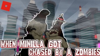 WHEN MINILLA GOT CHASED BY ZOMBIES!! || Kaiju Universe