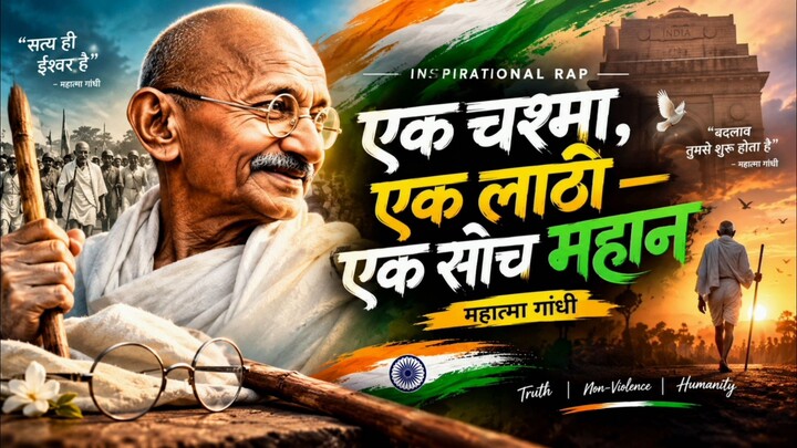 “एक चश्मा, एक लाठी — एक सोच महान” II MAHATMA GANDHI