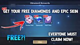 NEW! CLAIM NOW YOUR FREE DIAMONDS AND EPIC SKIN + TOKEN DRAW REWARDS! LEGIT! | MOBILE LEGENDS 2023