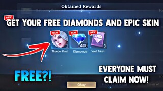 NEW! CLAIM NOW YOUR FREE DIAMONDS AND EPIC SKIN + TOKEN DRAW REWARDS! LEGIT! | MOBILE LEGENDS 2023