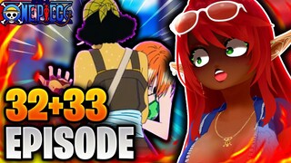NAMI STABBED SOUP!! | One Piece Episode 32-33 Reaction