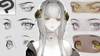 【theCecile】HOW TO DRAW ANIME EYES tutorial - Clip Studio Paint _ Cecile