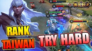 TOP Zata Qua Sever Đài Loan Try Hard Và Bất Ngờ Kĩ Năng Ở Rank Vàng | Liên Quân | 傳說對決