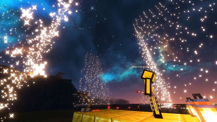 It took half a month just to use 400 fireworks to ring in the New Year...