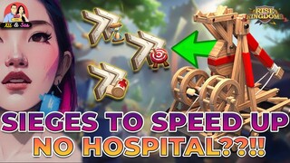 TUKAR SIEGES DENGAN SPEED UP, TANPA FULL HOSPITAL??!! (RISE OF KINGDOMS)