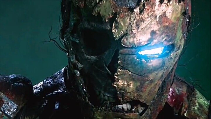 Were you scared when you first saw Iron Man crawling out?