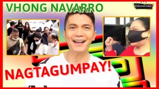 VHONG NAVARRO:ITINAAS ang KAMAY ng KANYANG ABOGADO na TILA NAGTAGUMPAY!