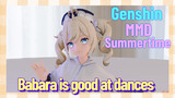 [Genshin  MMD  Summertime]  Babara is good at dances