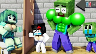 Monster School Good Baby Zombie War แม่ที่น่ากลัว Herobrine Girl - Sad Story - Minecraft Animation