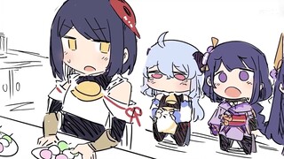 Xiao Linghua made breakfast for the first time, and Thomas happily ate it [Genshin Impact Kindergart