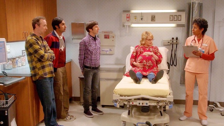 【TBBT】Famous scene: Nurse: Do you three know who is the biological father of the child?