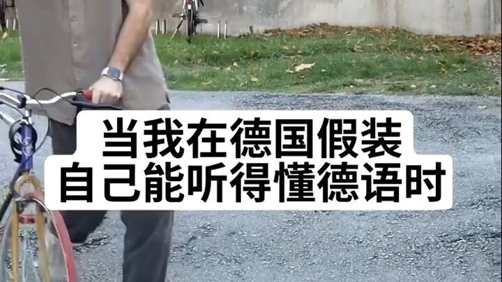 ตอนที่ฉันแกล้งทำเป็นฟังภาษาเยอรมันออกในเยอรมนี