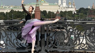Russian mixed-race ballet girl | Walking into Moscow on tiptoe [as graceful as a startled swan, as g