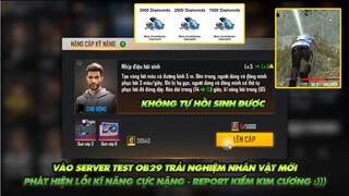 Free Fire| Vào Server test chơi thử 2 nhân vật mới phát hiện kĩ năng lỗi Report kiếm 3000 kim cương