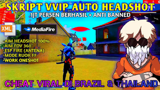 CHEAT FF MOD MENU AUTO HEADSHOT + ANTI BANNED SETELAH UPDATE VIP BRUTAL HEADSHOT