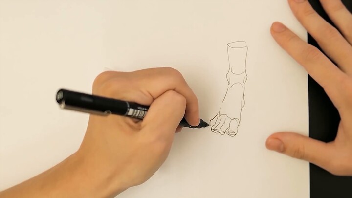 Can't draw feet? Learn this technique and master jio's drawing quickly!
