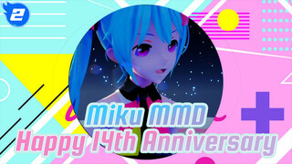 Happy 14th Anniversary Your Highness | Miku MMD_2
