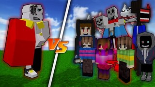 Omnipotent Sans vs AU Undertale | Minecraft | ( MOST EPIC BATTLE )