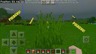 catching pikachu in Minecraft