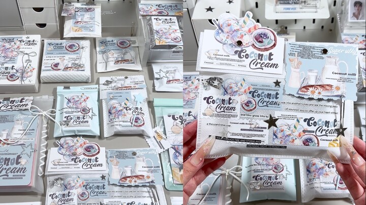 Immersive Packing of 900+ Winter Gift Boxes | Blue-Toned Coconut Milk Dessert 🥥 Theme!